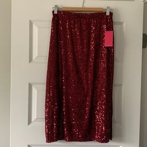 NEW Vince Camuto Sparkle and Shine Midi Skirt